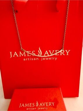 JAMES AVERY Sterling Silver Curved Bar Necklace *RETIRED*